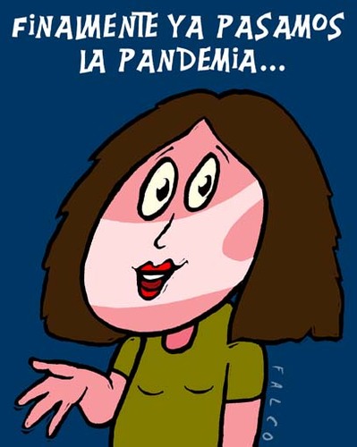 Cartoon: pandemia (medium) by alexfalcocartoons tagged pandemia