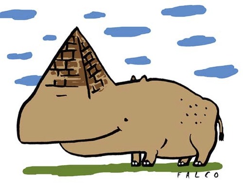 Cartoon: piramidonte (medium) by alexfalcocartoons tagged piramidonte