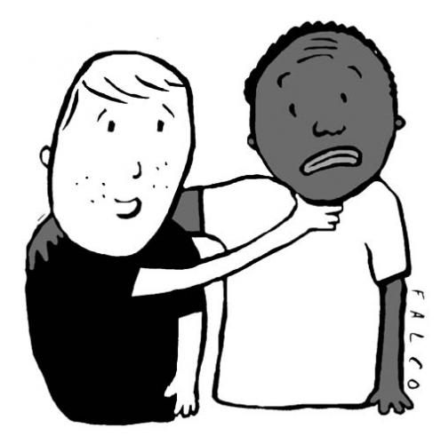 Cartoon: racism (medium) by alexfalcocartoons tagged racism