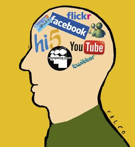 Cartoon: socialnetworks (medium) by alexfalcocartoons tagged socialnetworks