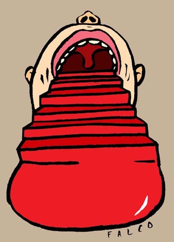 Cartoon: stairs (medium) by alexfalcocartoons tagged stairsq