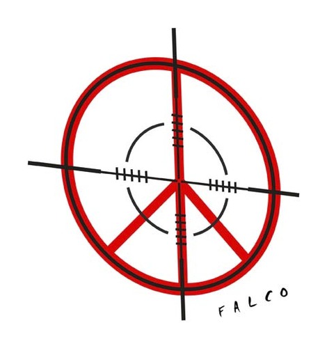 Cartoon: target (medium) by alexfalcocartoons tagged target