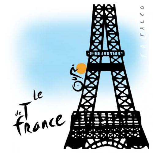 Cartoon: TourdeFrance (medium) by alexfalcocartoons tagged tourdefrance