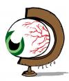 Cartoon: eyeplanet (small) by alexfalcocartoons tagged eyeplanet