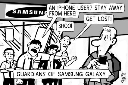 Cartoon: Guardians of Samsung Galaxy (medium) by sinann tagged galaxy,samsung,guardians