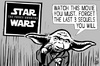 Cartoon: Star Wars Force awakens (small) by sinann tagged star,wars,force,awakens,sequels