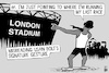 Cartoon: Usain Bolt last race (small) by sinann tagged bolt,usain,london,stadium,race,last