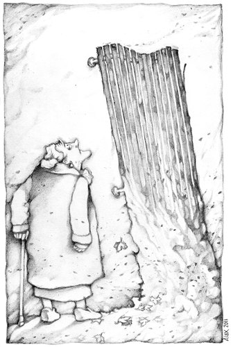 Cartoon: TREE (medium) by ALEX gb tagged tree,bench,woman,alex