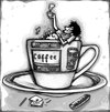 Cartoon: MY DAILY COFFEE (small) by ALEX gb tagged alex