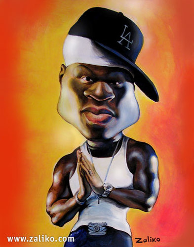 Cartoon: 50 cent (medium) by zaliko tagged 50,cent