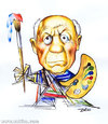 Cartoon: Pablo Picasso (small) by zaliko tagged pablo picasso