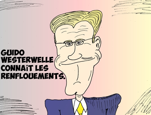 Cartoon: Caricature de Guido WESTERWELLE (medium) by BinaryOptions tagged options,binaires,option,binaire,trading,trader,tradez,optionsclick,guido,westerwelle,allemand,ministre,affaires,etrangeres,caricature,dessin,comique,comics