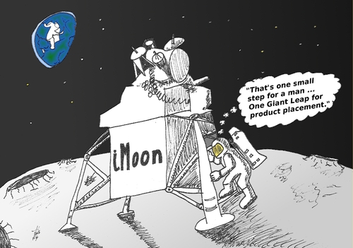 Cartoon: Neil Armstrong iMoon caricature (medium) by BinaryOptions tagged neil,armstrong,nasa,astronaut,lunar,lander,moon,imoon,satire,parody,binary,options,trader,option,trading,optionsclick,editorial,caricature,comic,cartoon,financial,business,funny