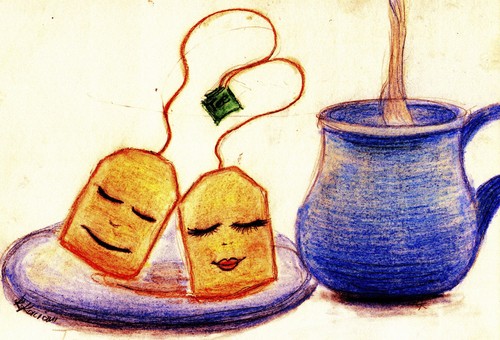 Cartoon: TeeLove (medium) by KatrinKaciOui tagged tee,liebe,tasse,teatime