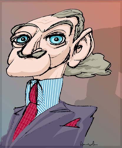 Cartoon: Dieter Meier -Yello (medium) by wambolt tagged caricature,electronic,music,eighties