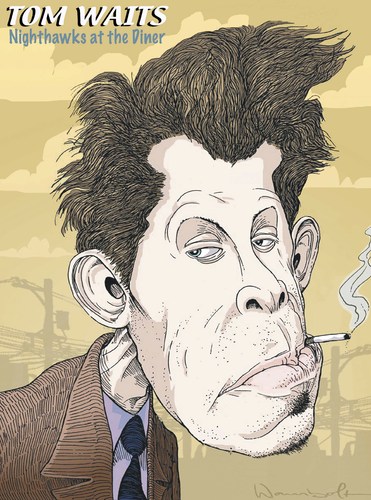 Cartoon: Tom Waits (medium) by wambolt tagged caricature,music,bohemian
