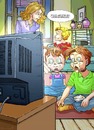 Cartoon: Fernseh Spiel (small) by wambolt tagged cartoon humor kids tv