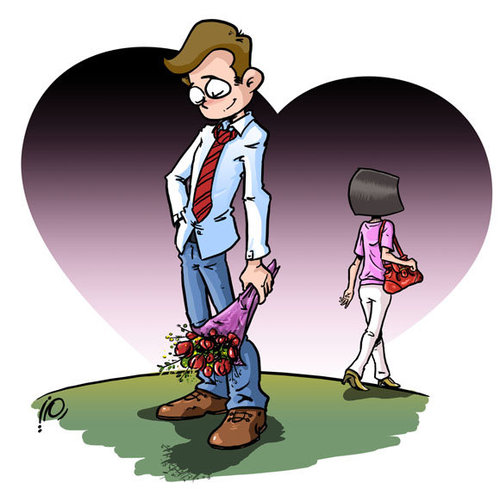 Cartoon: sad love2 (medium) by ramzytaweel tagged goodbye,sad,love