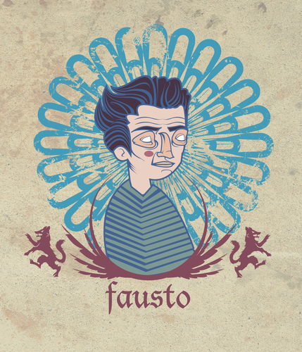 Cartoon: fausto (medium) by netoplasma tagged vector,ilistracion,ilustration,mexico,color