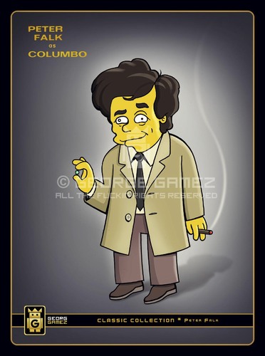 Cartoon: CoLumBo (medium) by gamez tagged peter,falk,columbo,gamez,gmz,georg,george,geo,georgia,simpson,detective,leuthenant,movie,yellow,shirt,ylinj,details