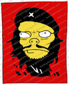 Cartoon: Che Guevara (small) by gamez tagged che guevara red black yellow white four square one two three