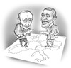 Cartoon: PutinObama (small) by gamez tagged gmz