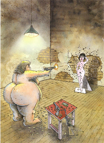 Cartoon: Envy (medium) by Ridha Ridha tagged envy,cartoon,from,ridha,erotic,book,viva,eva,which,was,published,1994,in,germany