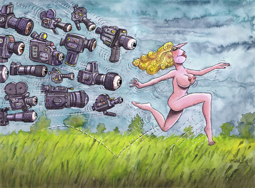 Cartoon: Miss universe (medium) by Ridha Ridha tagged erotic,universe,miss,cartoon,by,ridha