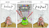 Cartoon: Artificial intelligence experime (small) by Ridha Ridha tagged pump,experiment,human,brain,stupid