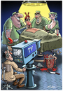 Cartoon: Live OP (small) by Ridha Ridha tagged live,op,critical,cartoon,medicine,tv,media,by,ridha