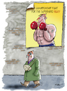 Cartoon: The day after the championship - (small) by Ridha Ridha tagged boxing,championship,challenge,defeat,loss