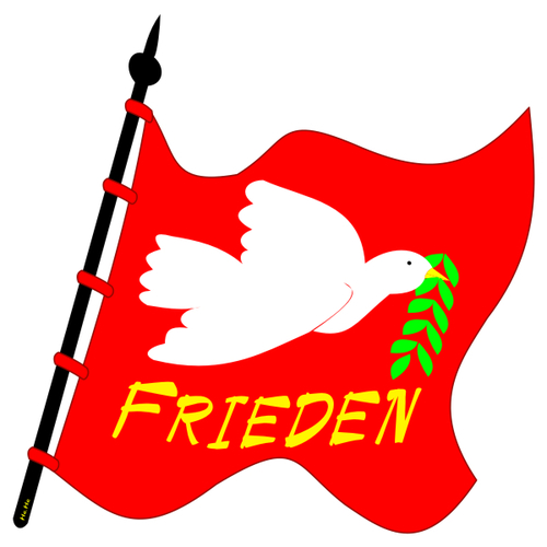 Cartoon: Rote Fahne Friedensstaube (medium) by symbolfuzzy tagged friedensstaube,fahne,rote,sozialismus,kommunismus,logos,logo,symbole,symbolfuzzy