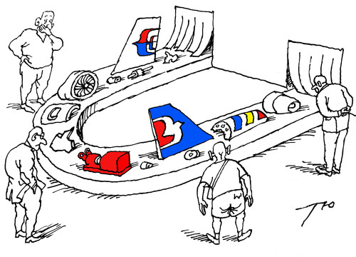 Cartoon: Arrival (medium) by tunin-s tagged arrival