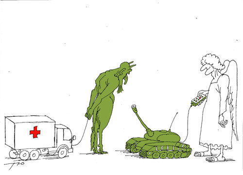 Cartoon: Humanitarian help (medium) by tunin-s tagged humanitarian,help