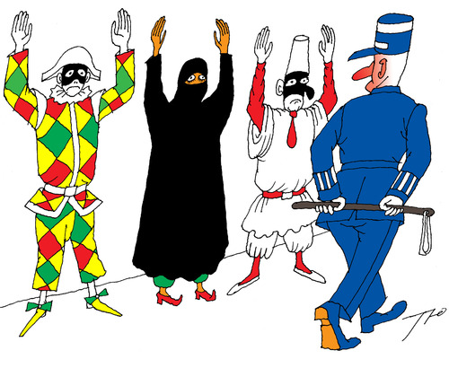 Cartoon: Maskerade (medium) by tunin-s tagged maskerade