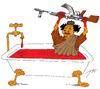 Cartoon: bloody bath (small) by tunin-s tagged bloody,bath