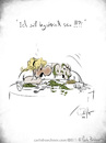 Cartoon: Hysterie (small) by Carlo Büchner tagged hysterie,widerspruch,paradoxon,mann,frau,reaktion,essen,dinner,rendezvous,ray,carlo,büchner,arts,2014