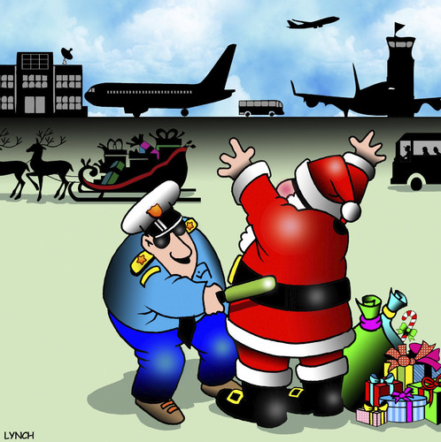 Cartoon: Airport security (medium) by toons tagged santa,claus,airline,security,christmas,body,search,santa,claus,airline,security,christmas,body,search