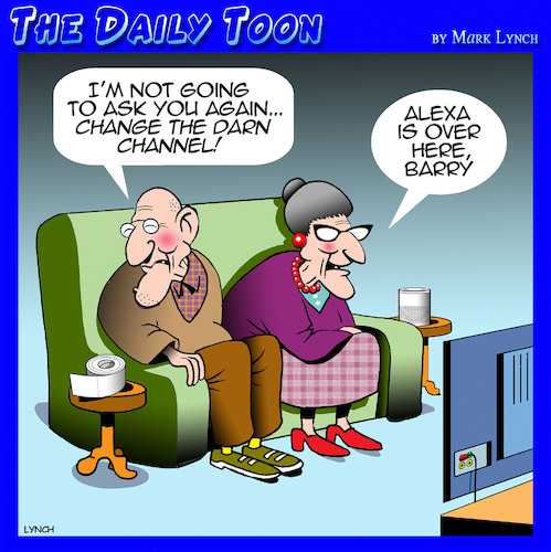 Cartoon: Alexa (medium) by toons tagged ai,siri,alexa,pensioners,google,ai,siri,alexa,pensioners,google