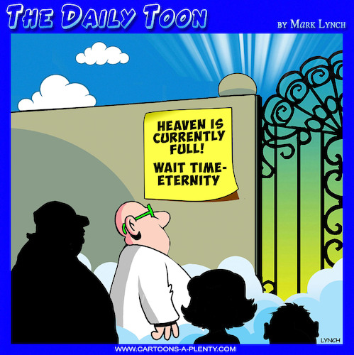 Cartoon: Cloud storage (medium) by toons tagged heaven,wait,time,heaven,wait,time