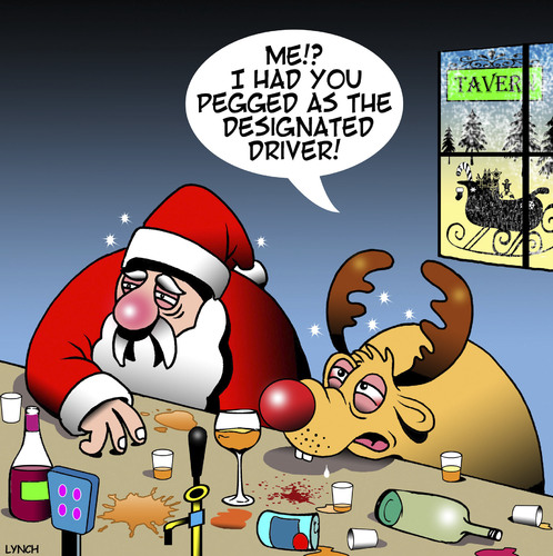 Cartoon: Designated driver (medium) by toons tagged santa,designated,driver,rudolph,the,reindeer,drunk,animals,christmas,xmas,santa,designated,driver,rudolph,the,reindeer,drunk,animals,christmas,xmas