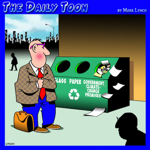Cartoon: Environment (medium) by toons tagged global,warming,climate,change,recycle,bins,promises,global,warming,climate,change,recycle,bins,promises