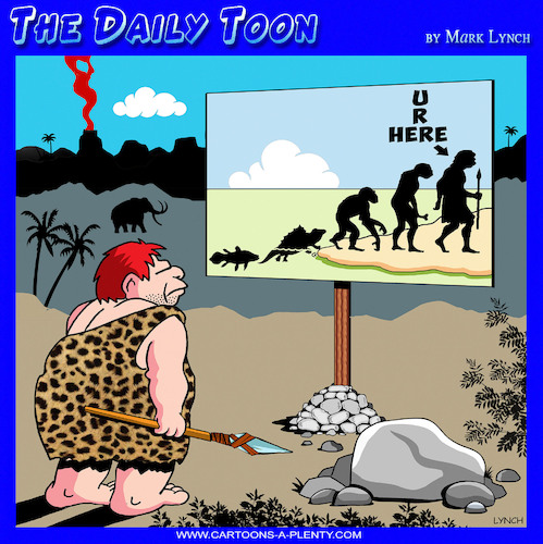 Cartoon: Evolution (medium) by toons tagged evolving,neanderthals,stone,age,ice,direction,sign,evolving,neanderthals,stone,age,ice,direction,sign