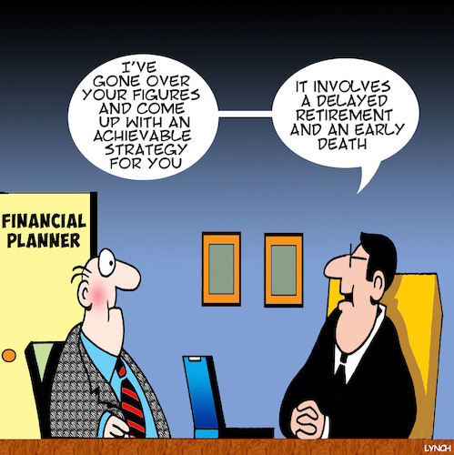 Cartoon: Financial advisor (medium) by toons tagged fnancial,planner,financial,advice,delay,retirement,ageing,savings,fnancial,planner,financial,advice,delay,retirement,ageing,savings