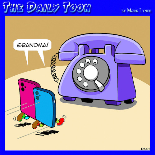 Cartoon: Grandparents (medium) by toons tagged smart,phones,old,smart,phones,old