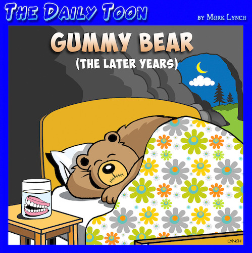Cartoon: Gummy bear (medium) by toons tagged old,age,gummy,bears,false,teeth,old,age,gummy,bears,false,teeth