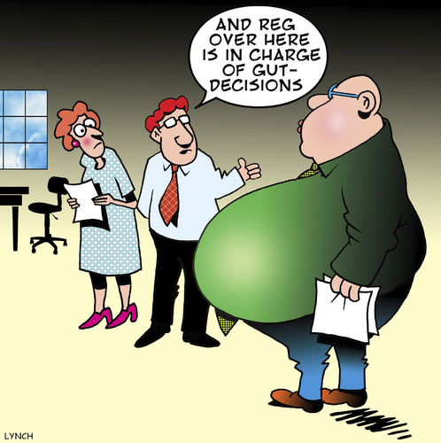 Cartoon: Gut feelings (medium) by toons tagged obesity,fat,gut,feeling,office,workers,overweight,obesity,fat,gut,feeling,office,workers,overweight