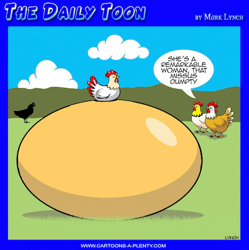 Cartoon: Humpty Dumpty (medium) by toons tagged fairy,tales,eggs,giving,birth,farmyard,animals,fairy,tales,eggs,giving,birth,farmyard,animals