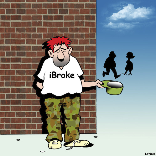Cartoon: iBroke (medium) by toons tagged iphone,ipad,smart,phone,iphone,ipad,smart,phone