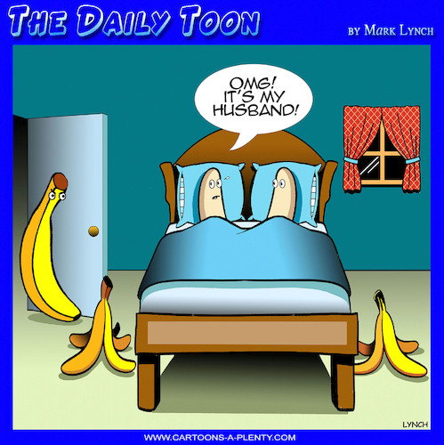 Cartoon: Infidelity (medium) by toons tagged sleeping,around,bananas,sleeping,around,bananas